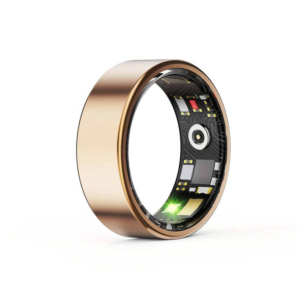 Smart Ring Health Tracker for Women & Men – Step Counter, Calorie Tracker, Sleep Monitor, Body Temperature, Menstrual Cycle, Stress Tracking, Fitness Ring Compatible with iPhone & Android SmartHealth App